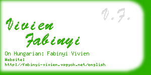 vivien fabinyi business card